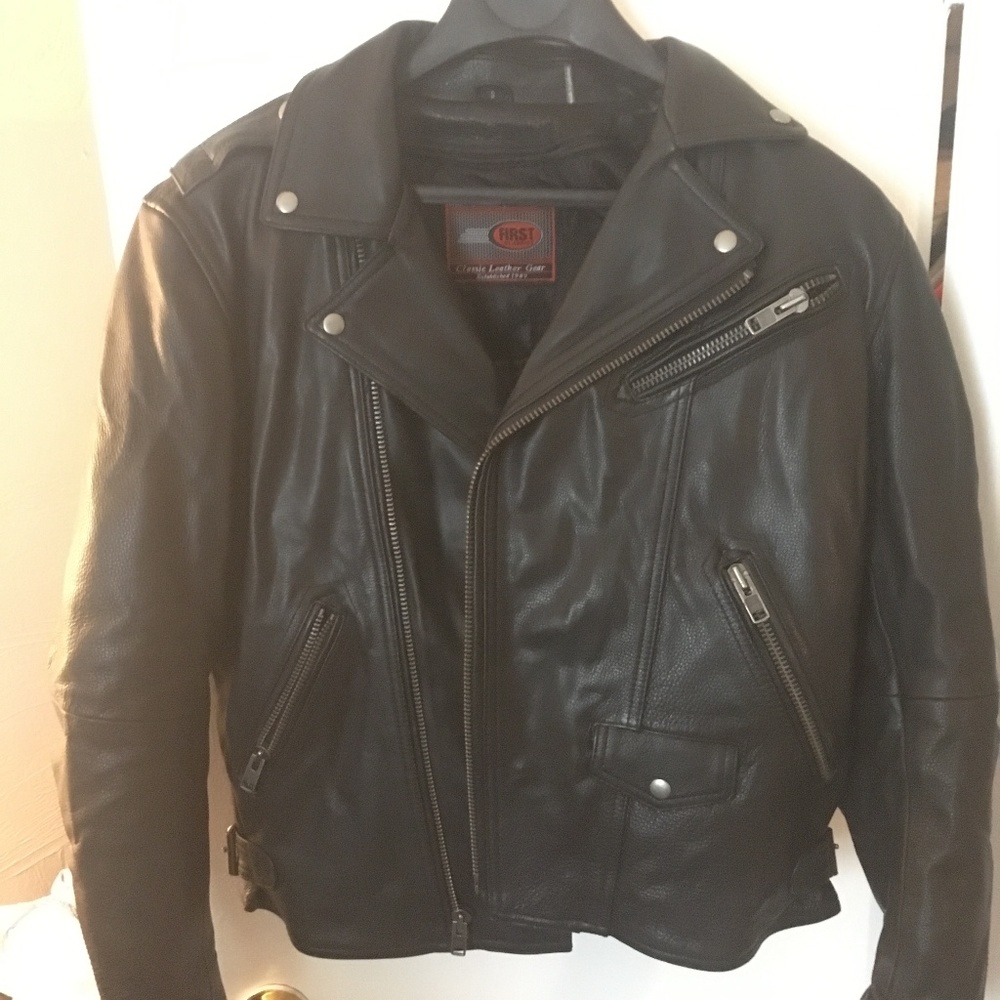 Leather Motorcycle Jacket - NEW with tags